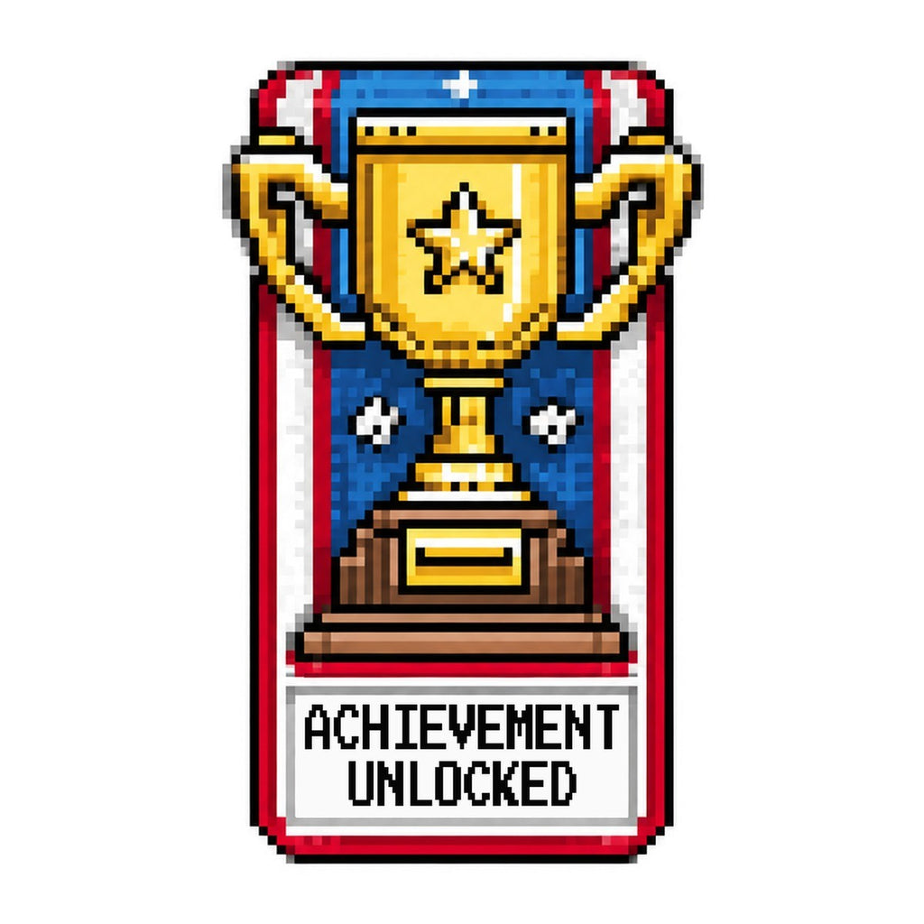 Achievement Unlocked Veteran 3x3 waterproof vinyl Veterans Day sticker design