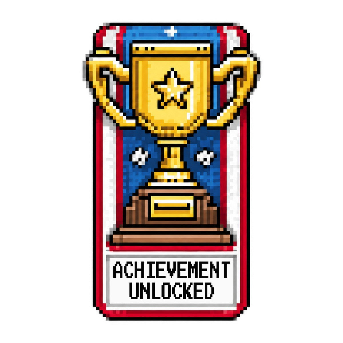 Achievement Unlocked Veteran 3x3 waterproof vinyl Veterans Day sticker design