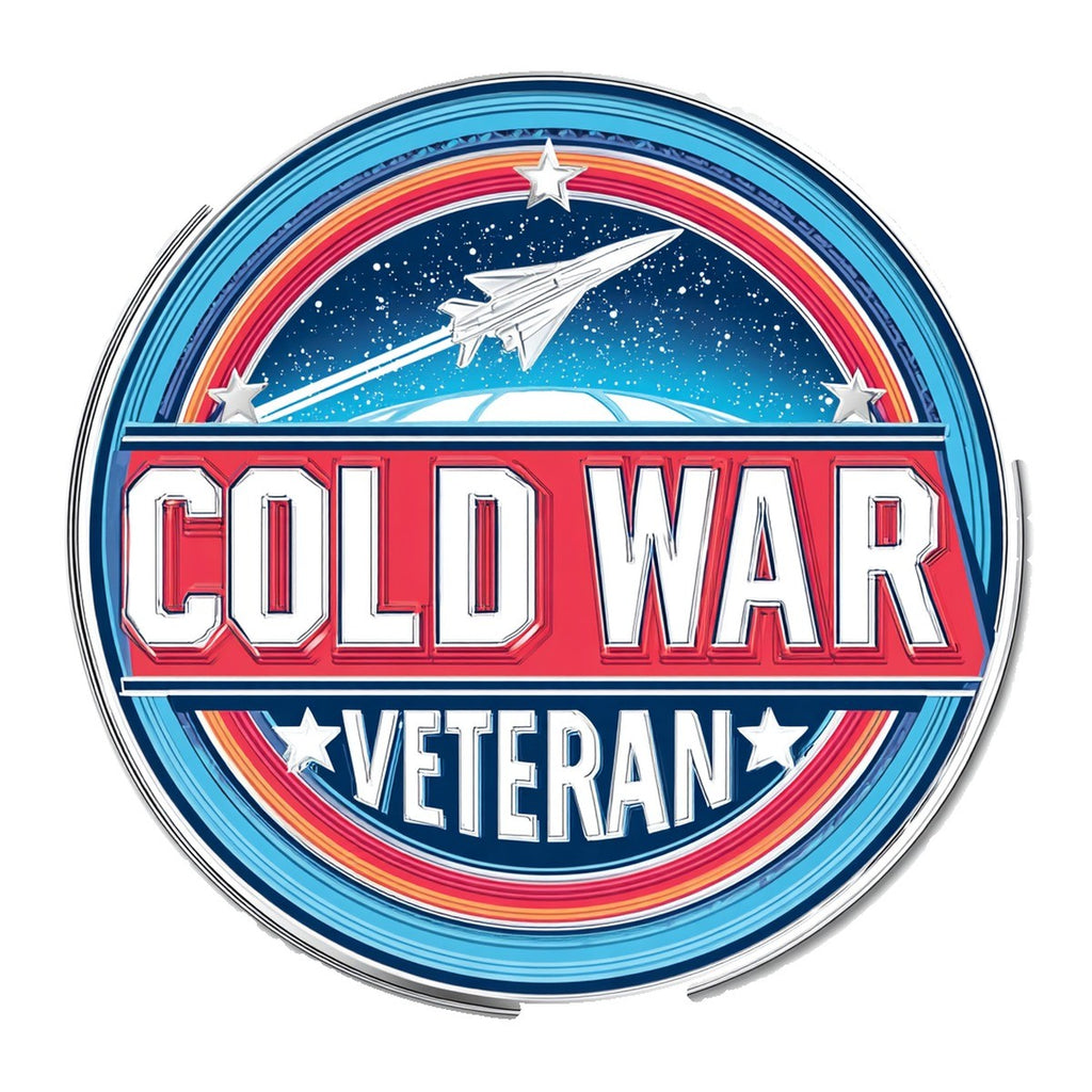 Cold War Veteran 3x3 waterproof vinyl Veterans Day sticker design