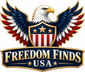 Freedom Finds USA eagle logo