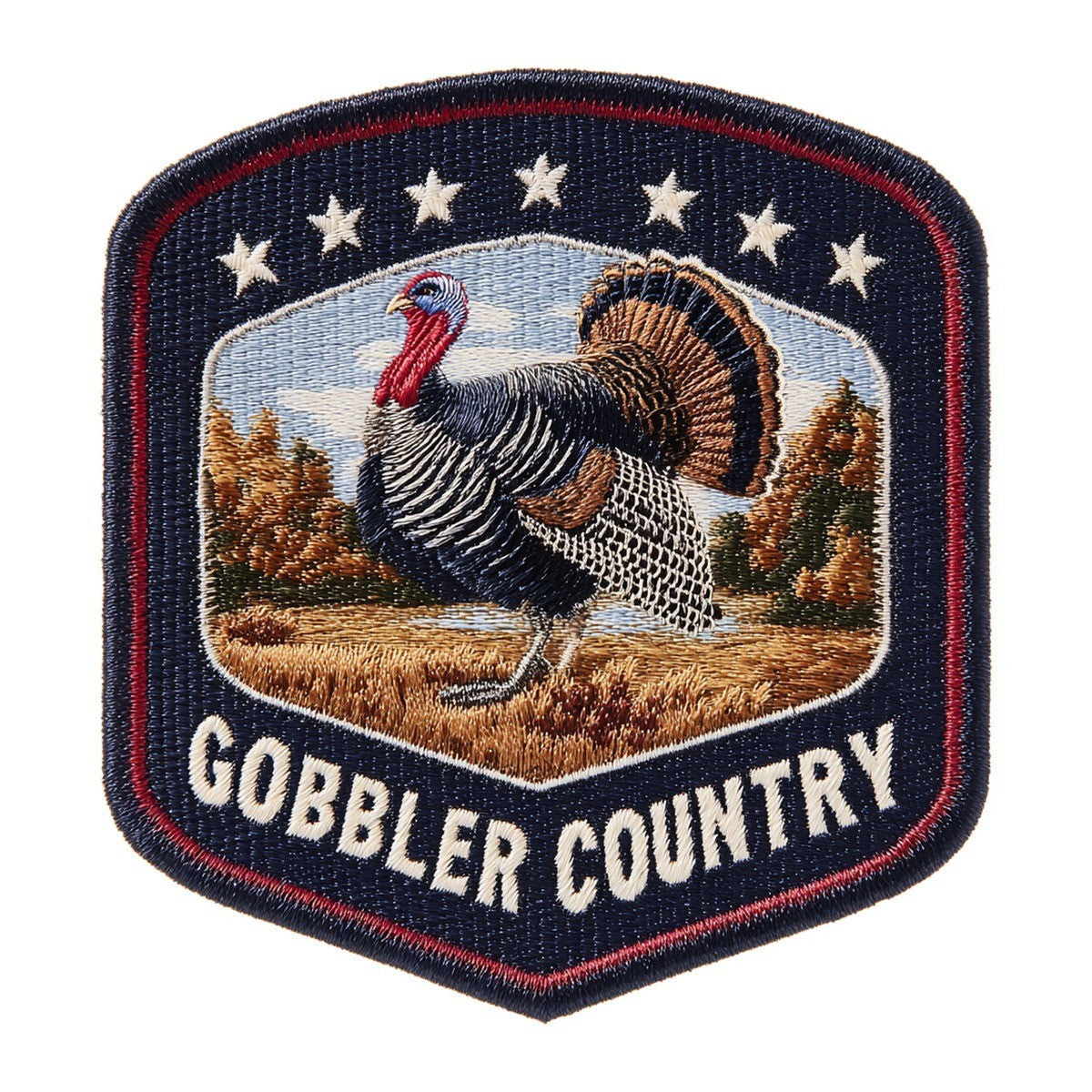 Gobbler Country 3x3 waterproof vinyl Thanksgiving sticker design