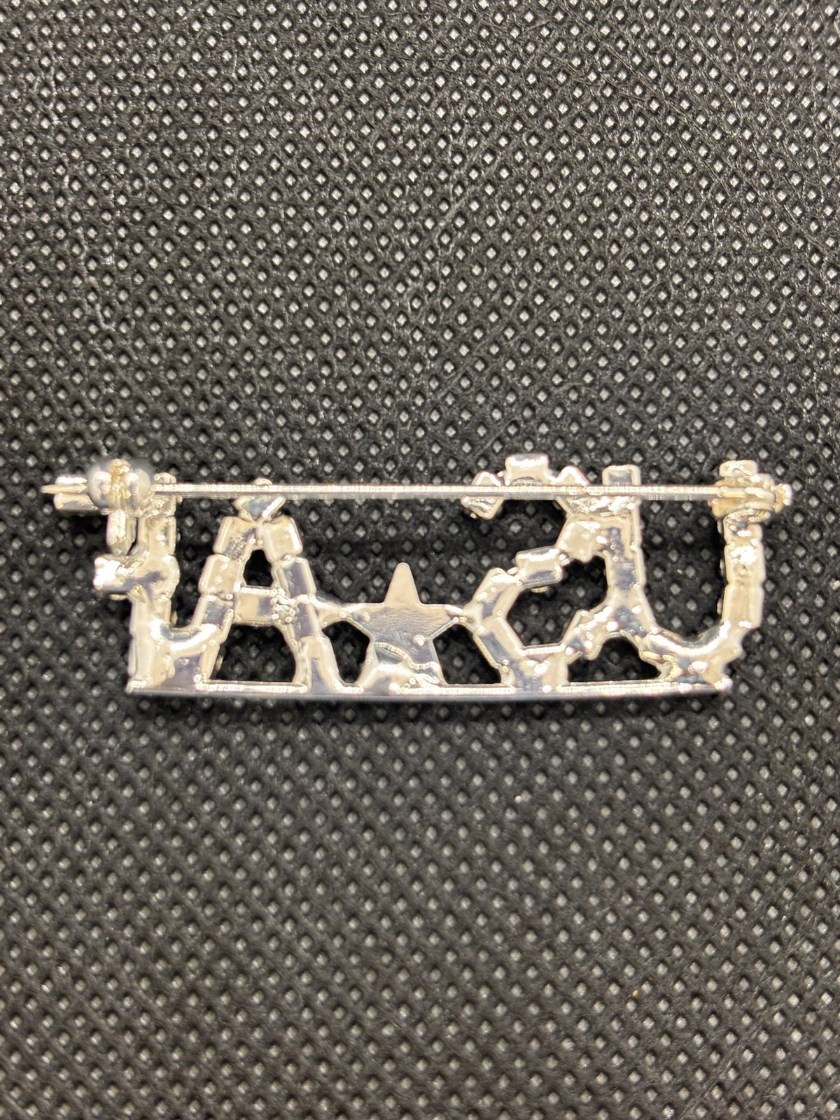 Rhinestone USAF Letter Brooch with Center Star