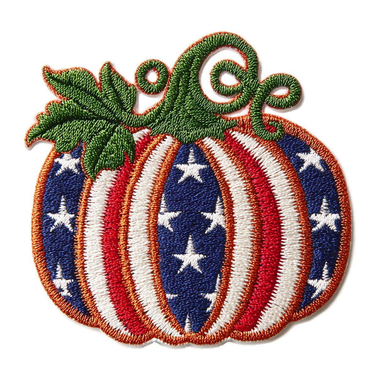 Stars and Stripes Pumpkin 3x3 waterproof vinyl Thanksgiving sticker design
